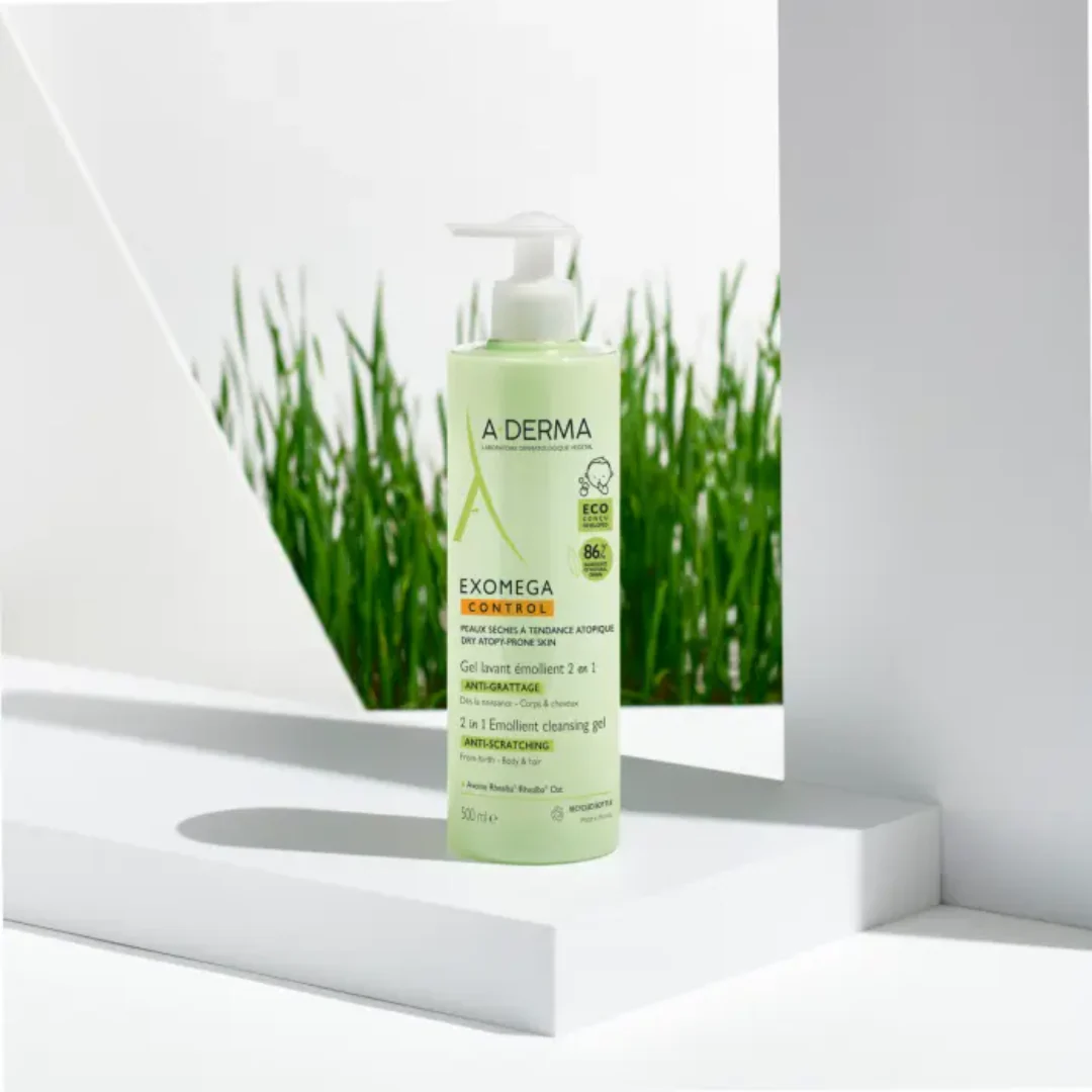 A-Derma Exomega Control Gel 2In1 For Eczema Prone Skin 500ml - Image 3
