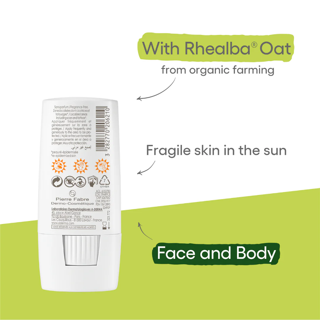 A-Derma Protect Invisible Sunscreen Stick SPF50 - Image 3