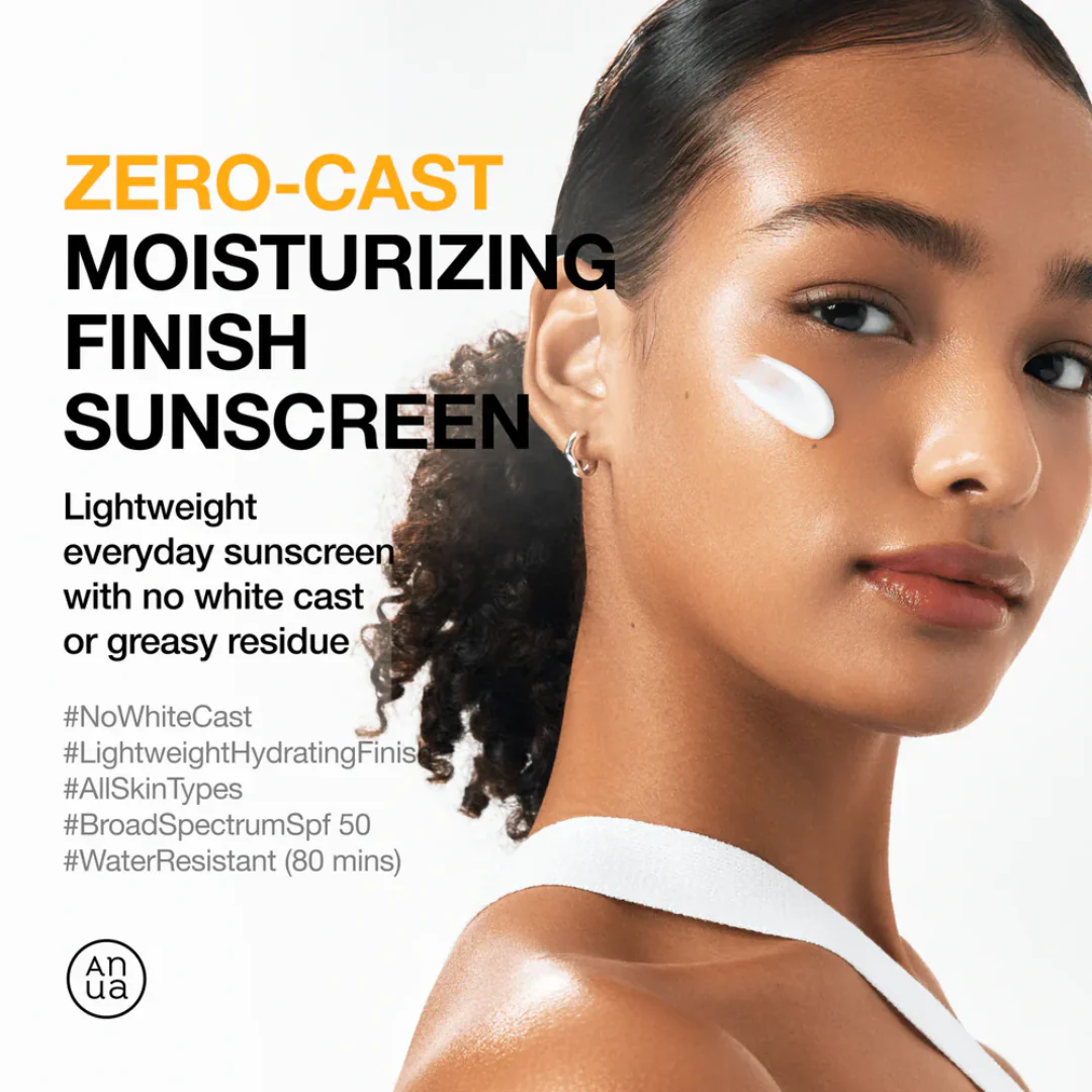 Anua Zero-Cast Moisturizing Finish Sunscreen - Image 2