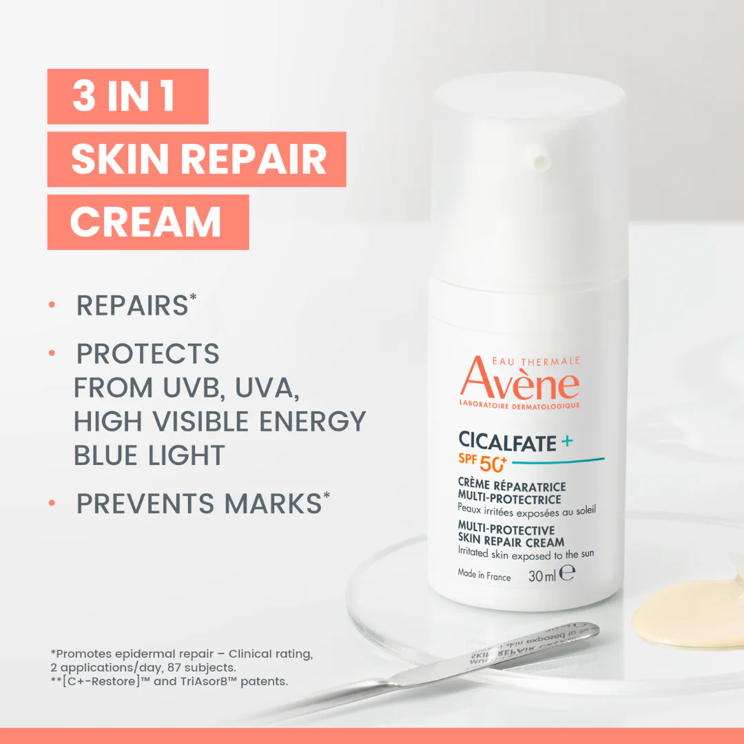 Avène Cicalfate Multi-Protective Skin Repair Cream Sun Protect SPF50+ 30ml - Image 2