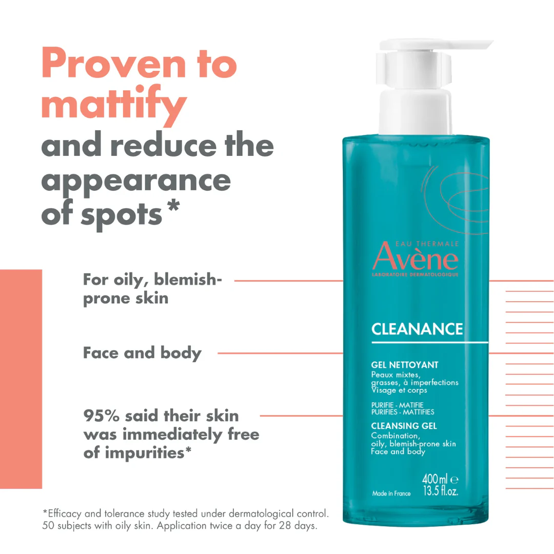 Avène Cleanance Cleansing Gel - Oily & Blemish Prone Skin - Image 4