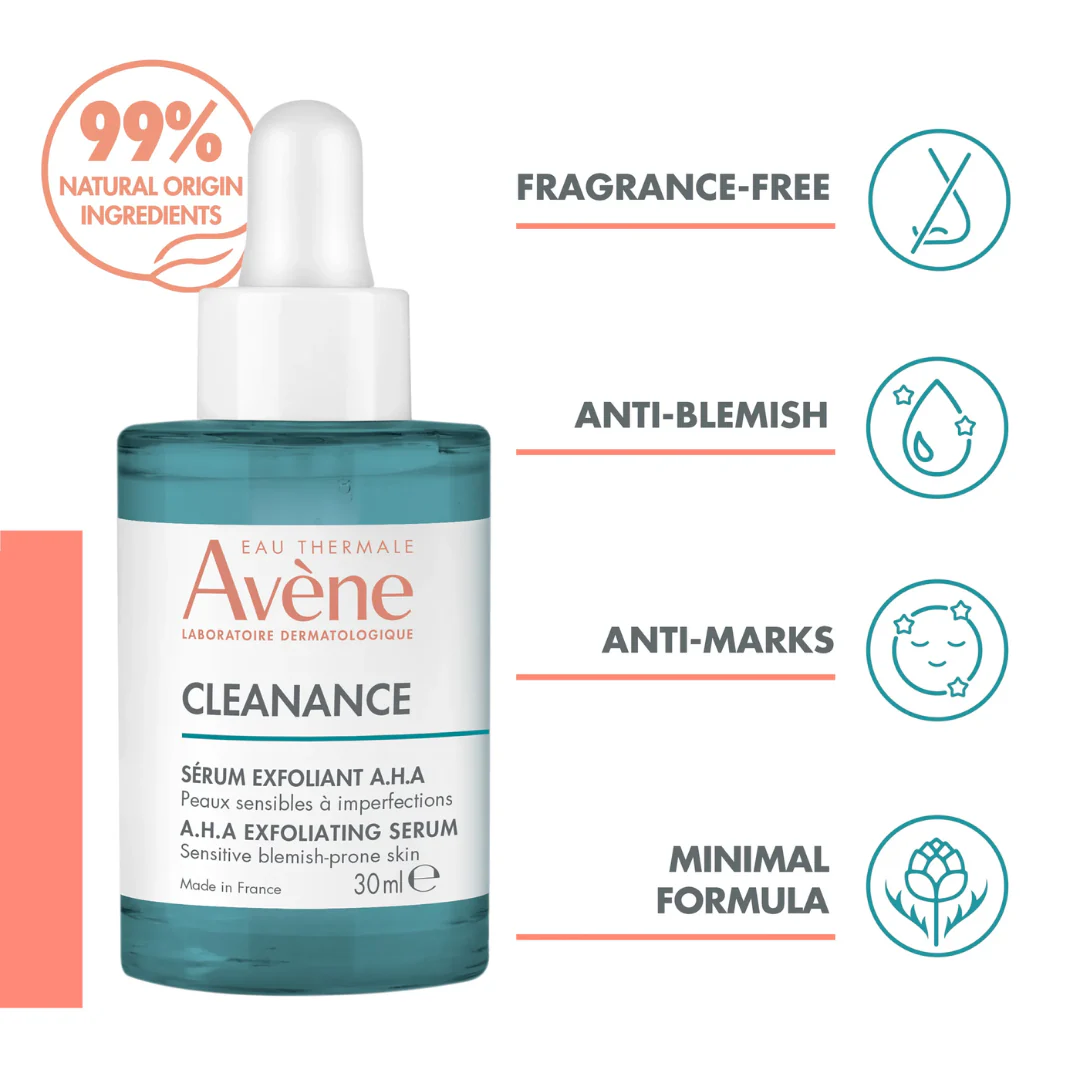 Avène Cleanance Exfoliating Aha Serum 30ml - Image 3