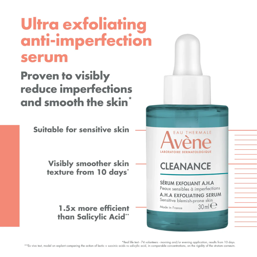 Avène Cleanance Exfoliating Aha Serum 30ml - Image 5