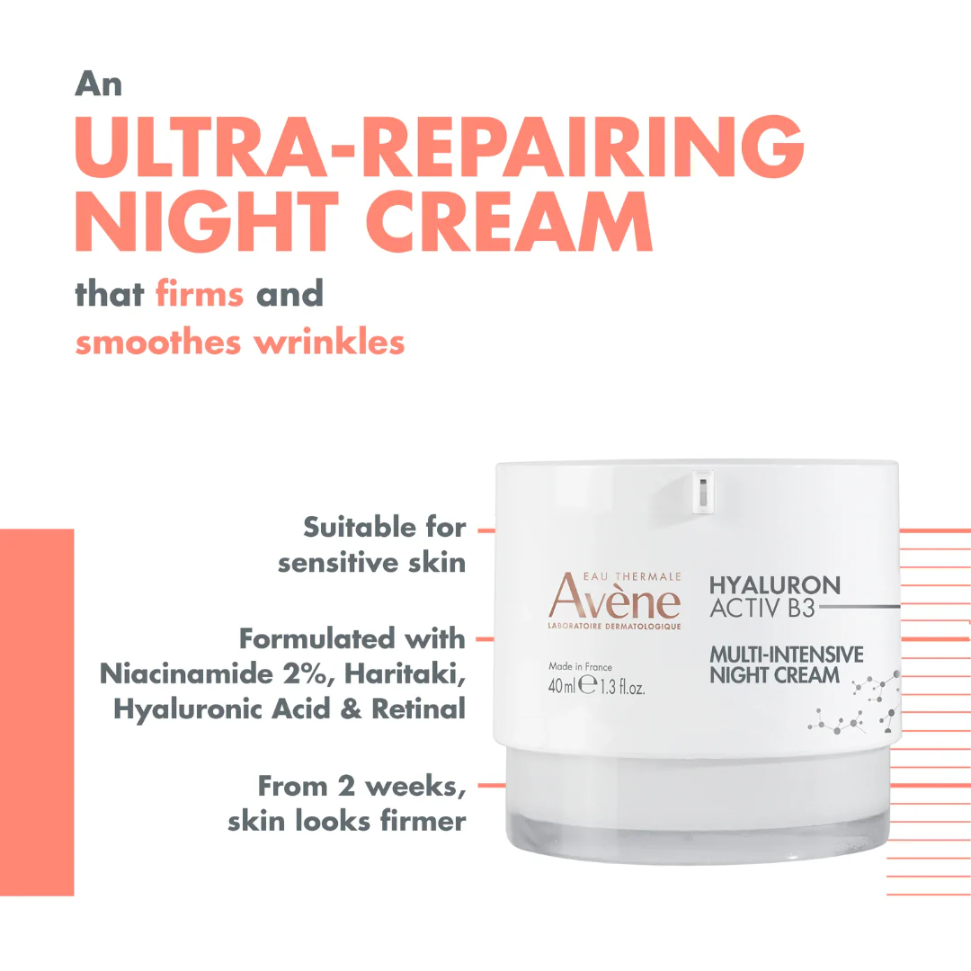Avène Hyaluron Activ B3 Night Cream 40ml - Image 4