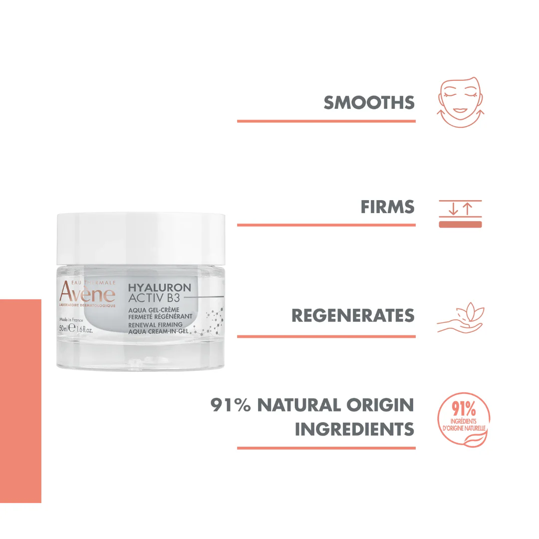 Avene Hyaluron Activ B3 Renewal Firming Aqua Cream-In-Gel - Image 2