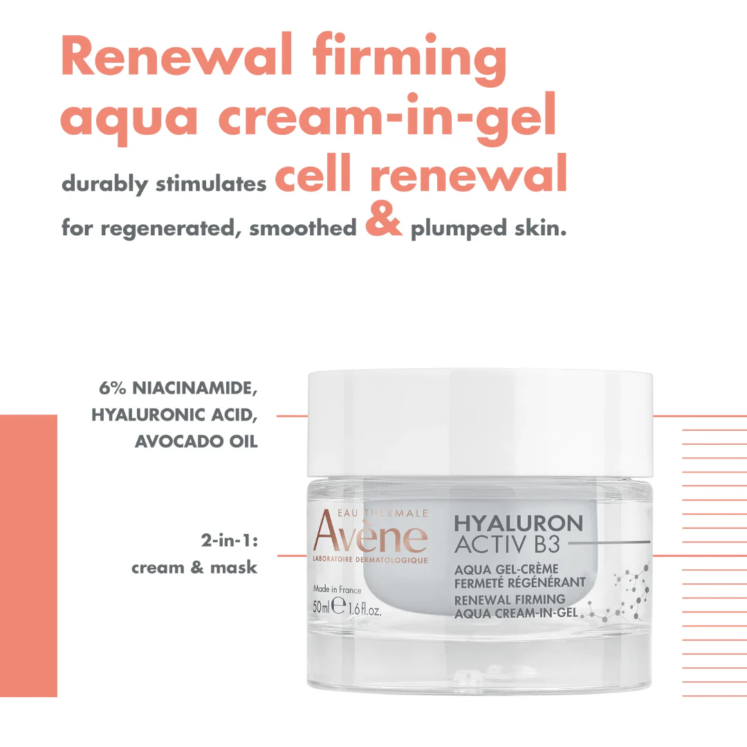 Avene Hyaluron Activ B3 Renewal Firming Aqua Cream-In-Gel - Image 3