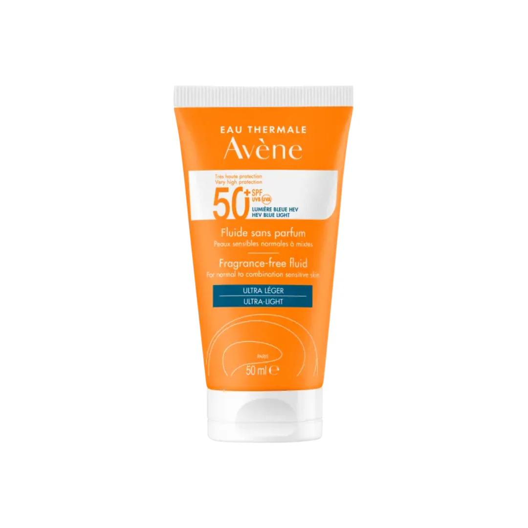 Avène Ultra Broad Spectrum Spf50+ Fragrance Free Fluid For Normal To Combination Sensitive Skin