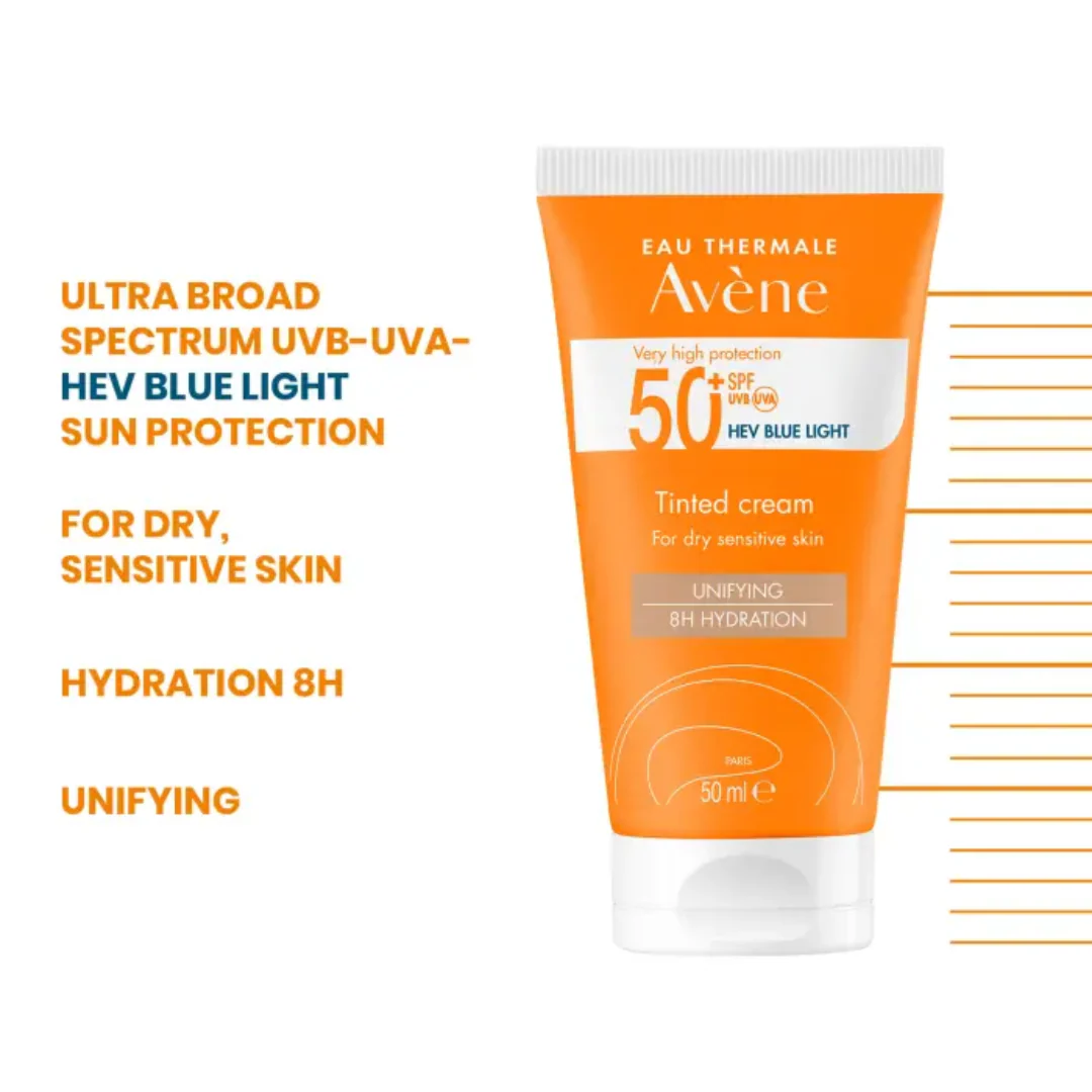 Avène Ultra Broad Spectrum Spf50+ Tinted Cream For Dry - Sensitive Skin - Image 2