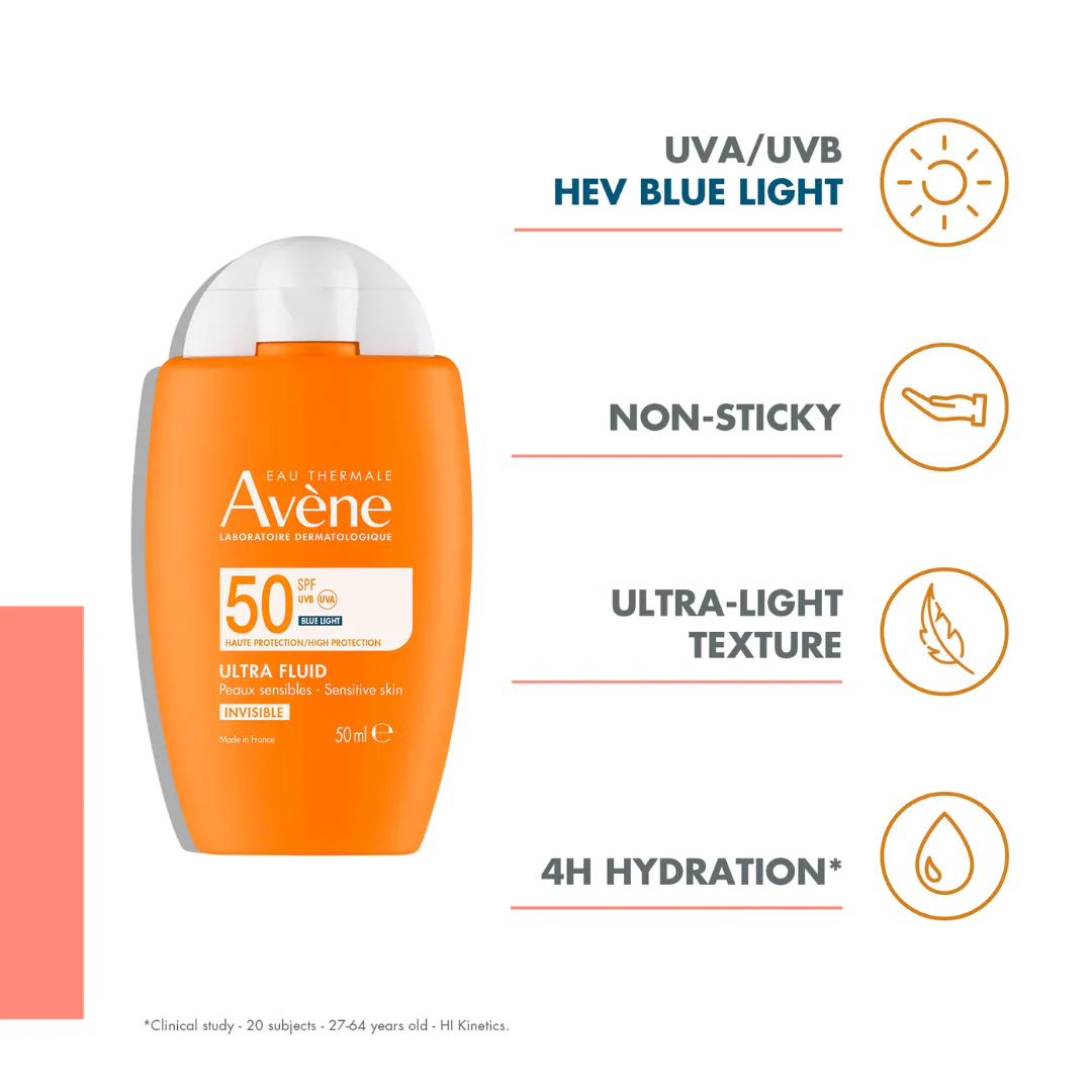 Avène Ultra Fluid Invisible Sunscreen SPF50 - Image 4