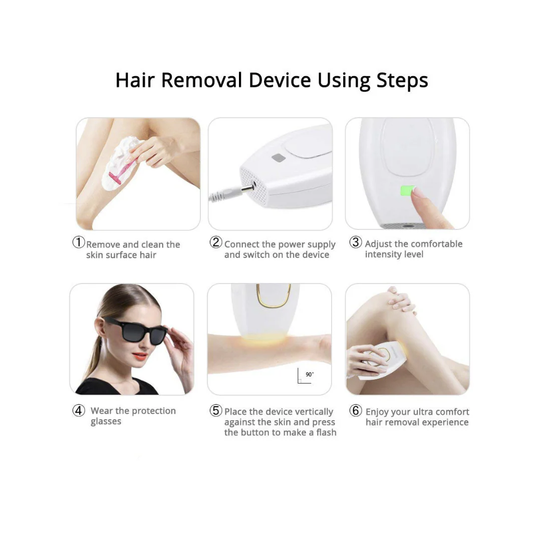Beauty Glam IPL Hair Removal Glass Tube Epilator - Image 3