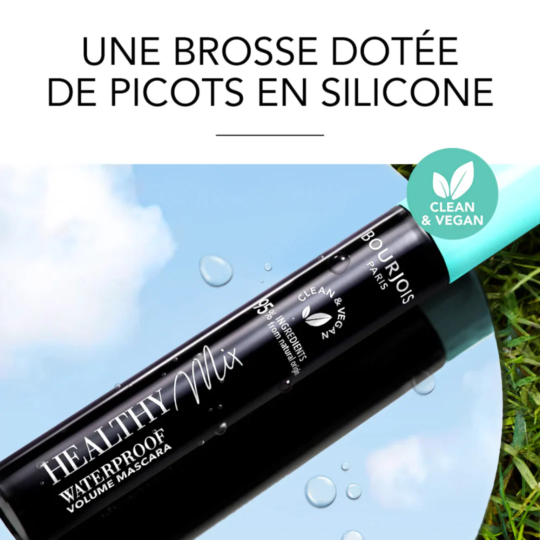 Bourjois Healthy Mix Clean Mascara 001 Waterproof Ultra Black - Image 6
