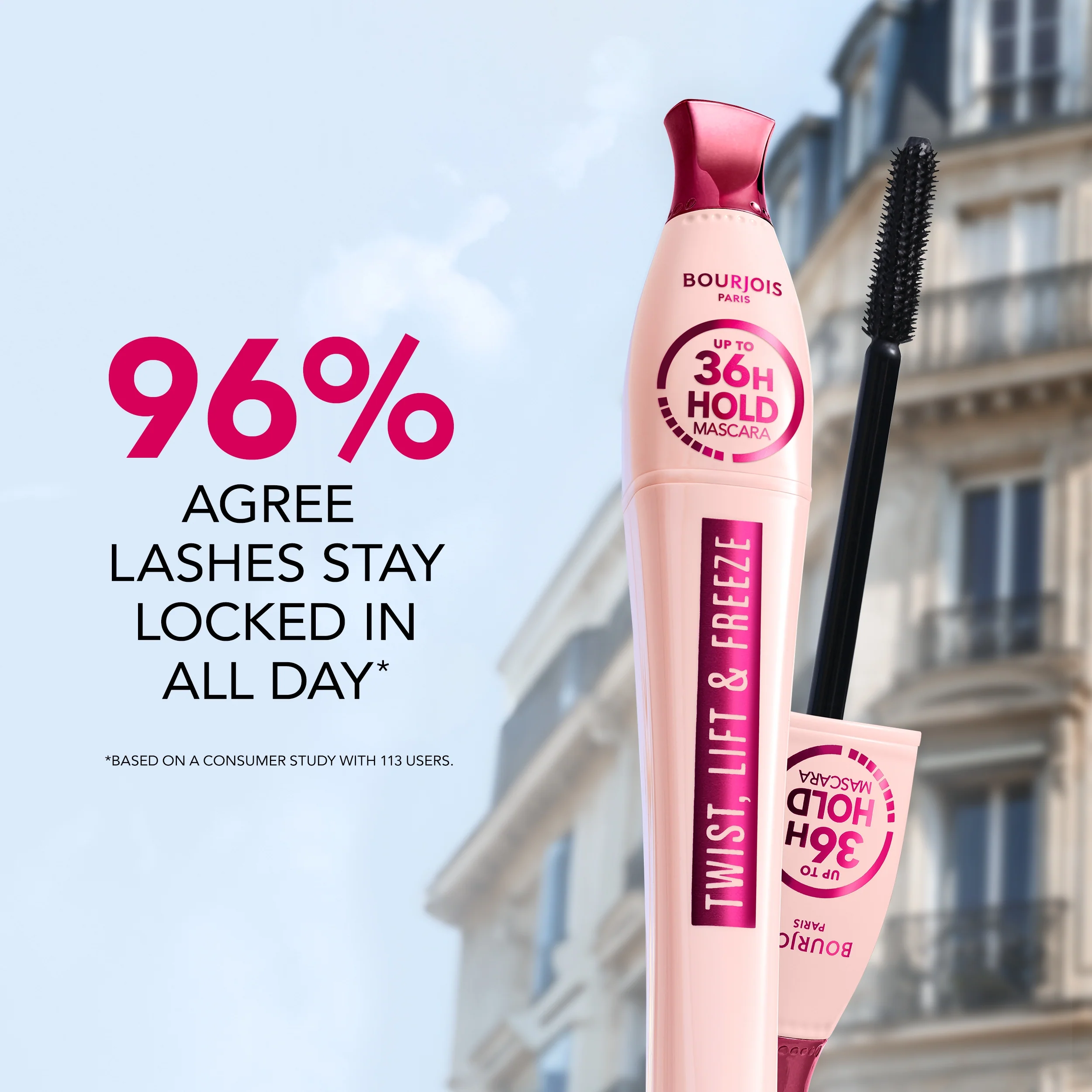 Bourjois Twist Lift & Freeze Black Mascara - Image 3