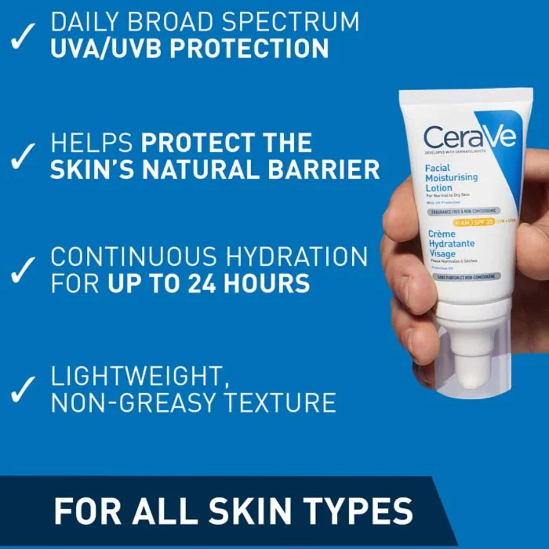 CeraVe Moisturising Face Lotion Spf30 AM 52ml - Image 2