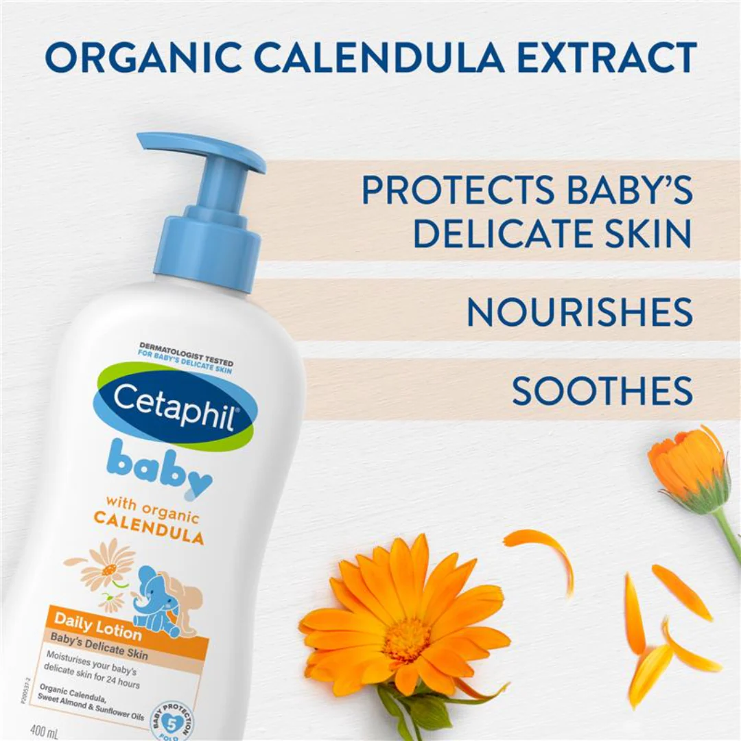 Cetaphil Baby Calendula Daily Lotion 400ml - Image 3