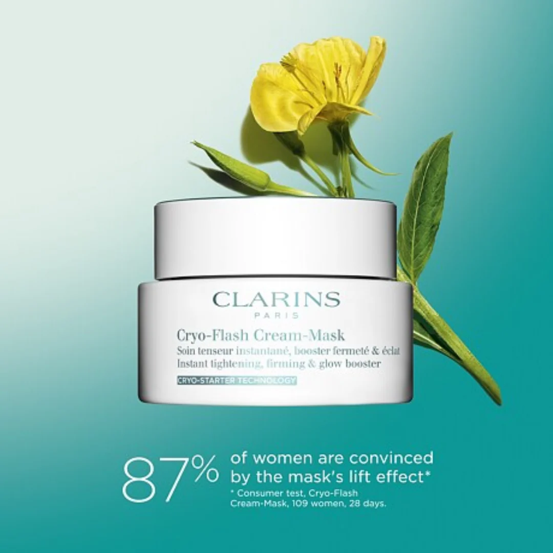 Clarins Cryo-Flash Cream-Mask 75ml - Image 2