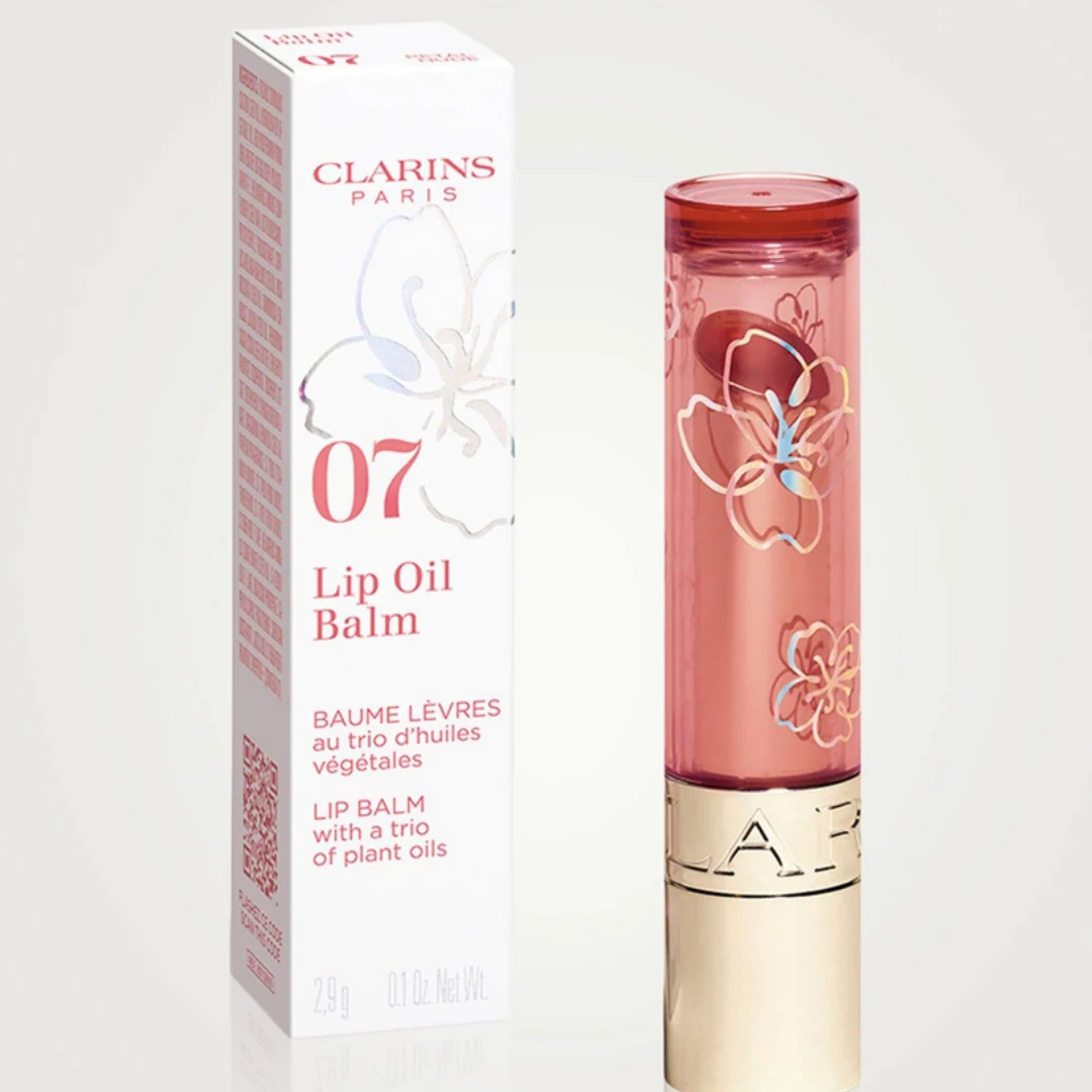 Clarins Sakura Lip Oil Balm 07 Petal Nude 2.9g - Image 5