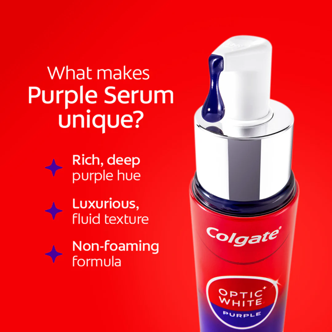 Colgate Optic White Purple Serum 40ml - Image 4