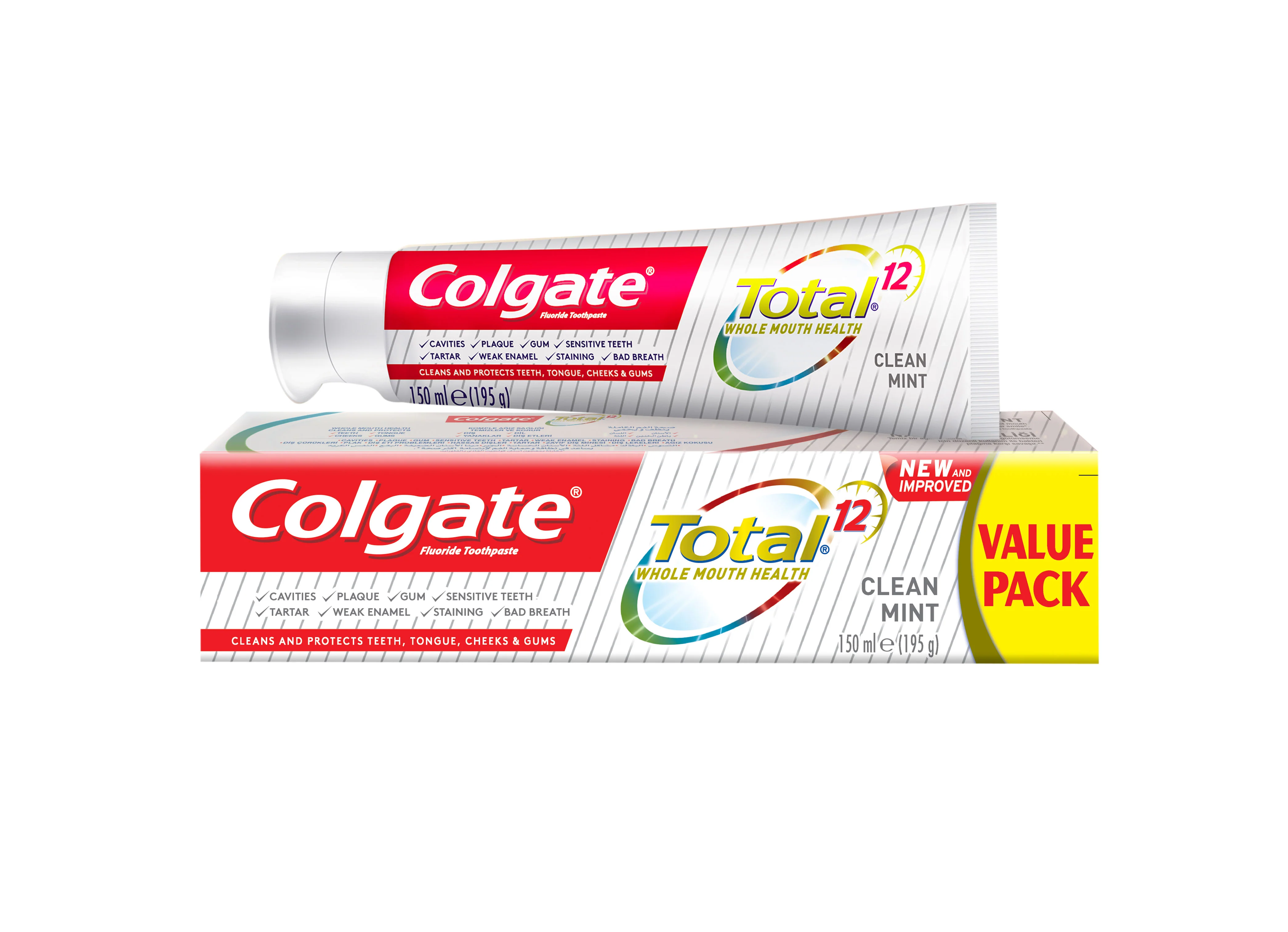Colgate Total 12 Whole Mouth Health Toothpaste - Clean Mint - Image 2