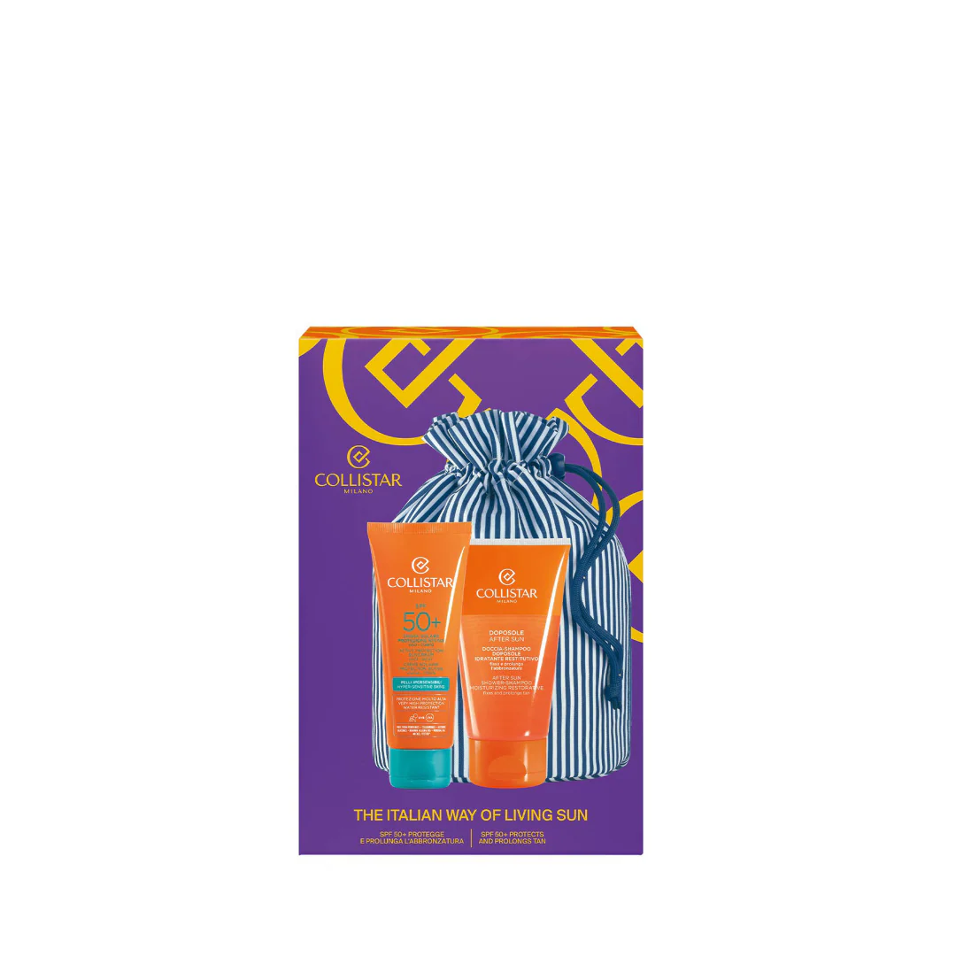 Collistar Pouch SunCream SPF50+ & After Sun Shampoo Set - Image 2