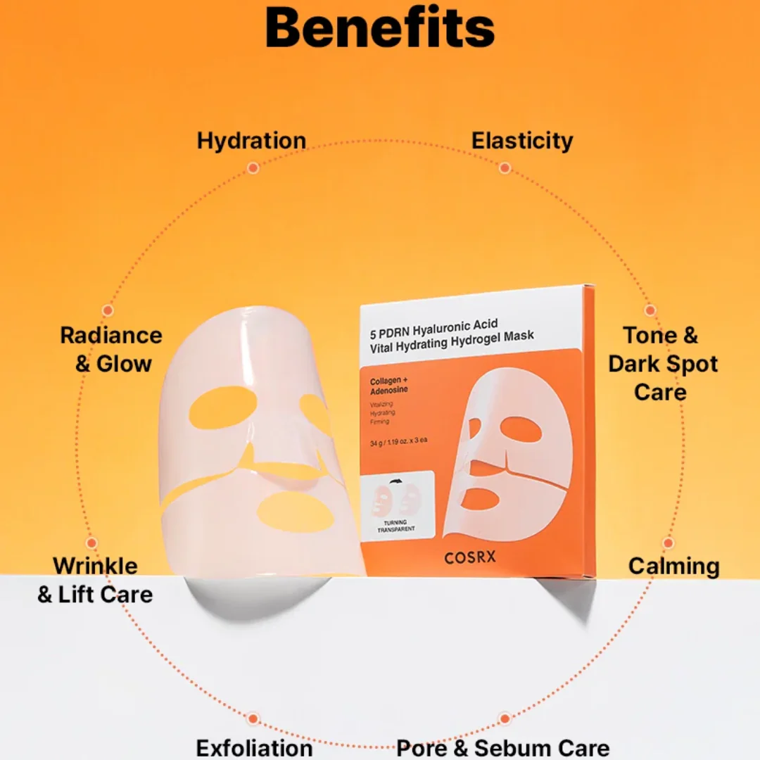 Cosrx 5 PDRN Hyaluronic Acid Vital Hydrating Hydrogel Mask - Image 4