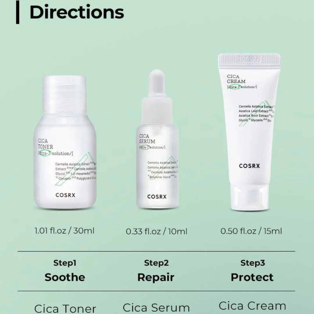 Cosrx Cica-7 Relief 3 Step Kit - Image 4