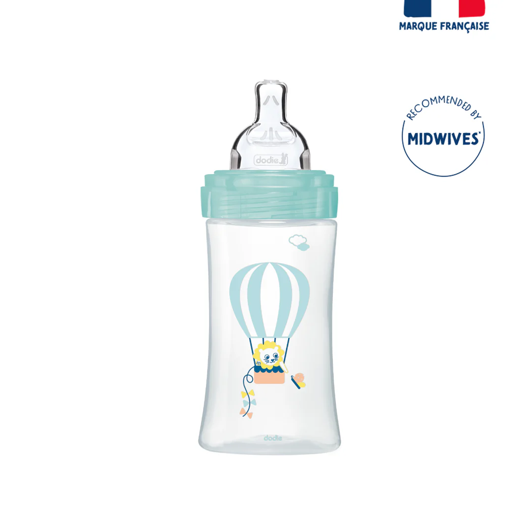 Dodie Bottle Sensation+ Anti-Colic Air 0-6 Months Flat Teat - Image 2