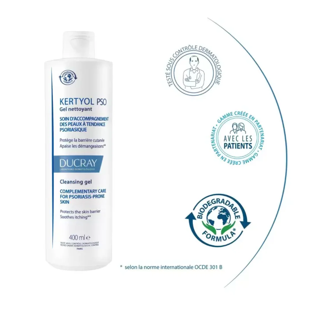 Ducray Kertyol Psoriasis Gel For Psoriasis-Prone Skin 400ml - Image 2
