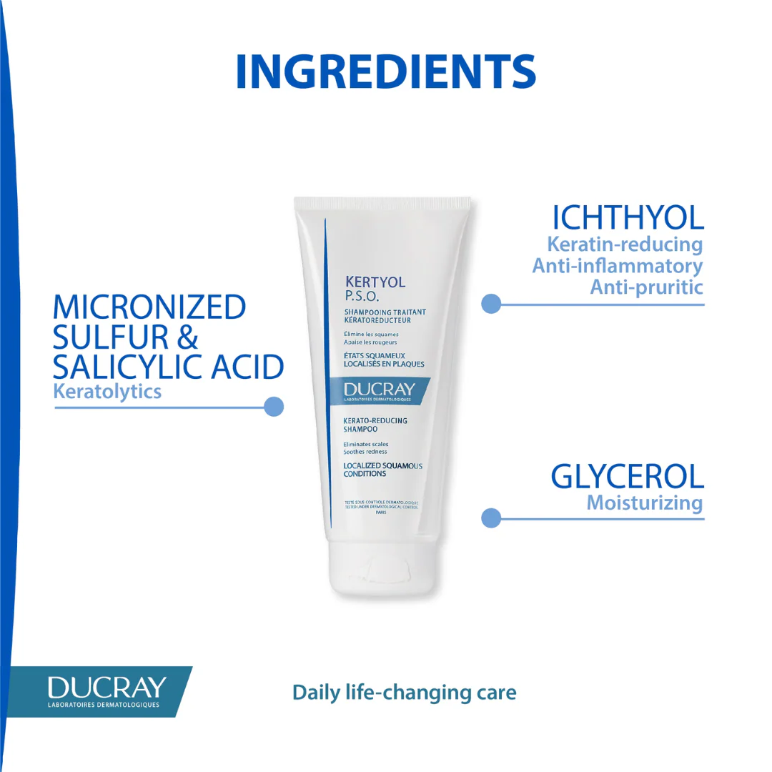 Ducray Kertyol Psoriasis Kerato-Reducing Shampoo 200ml - Image 2