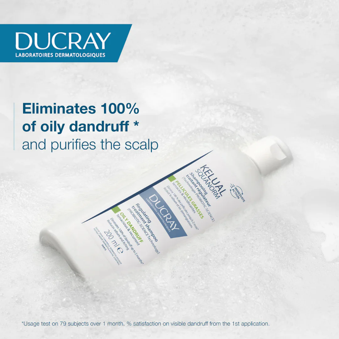 Ducray Kelual Squanorm Anti-Dandruff Treatment Shampoo - Oily Dandruff 200ml - Image 4