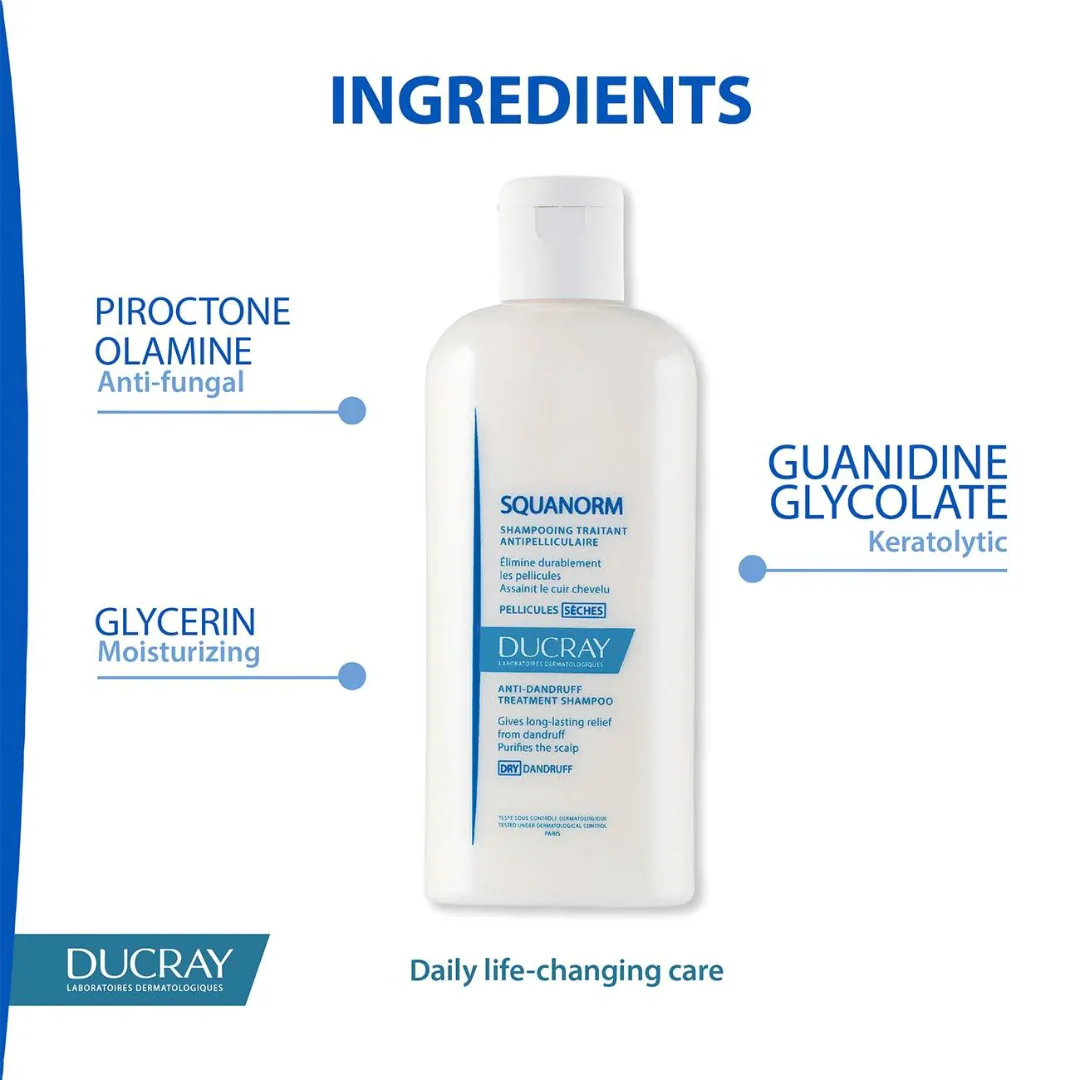 Ducray Squanorm Anti-Dandruff Treatment Shampoo - Oily Dandruff 200ml - Image 2