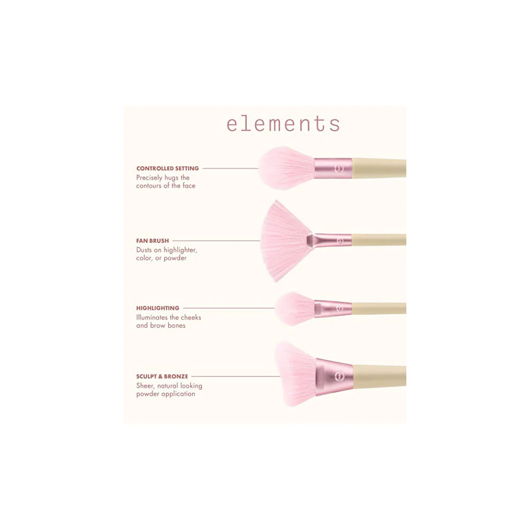 Ecotools Wind Kissed Finish Kit 4 Brushes - Elements Collection - Image 2