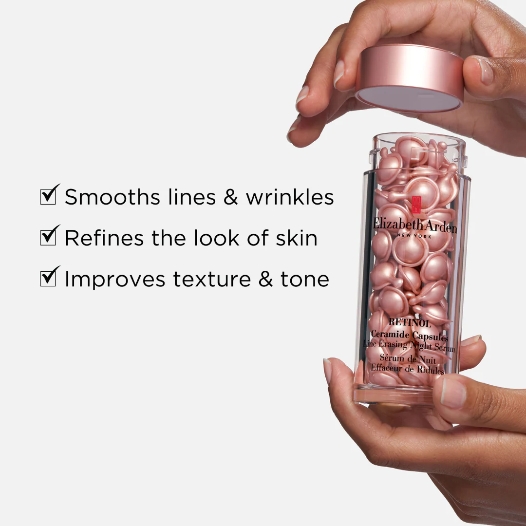 Elizabeth Arden Ceramide Capsuls & Retnol Line Erasing Night Serum 30pcs - Image 3