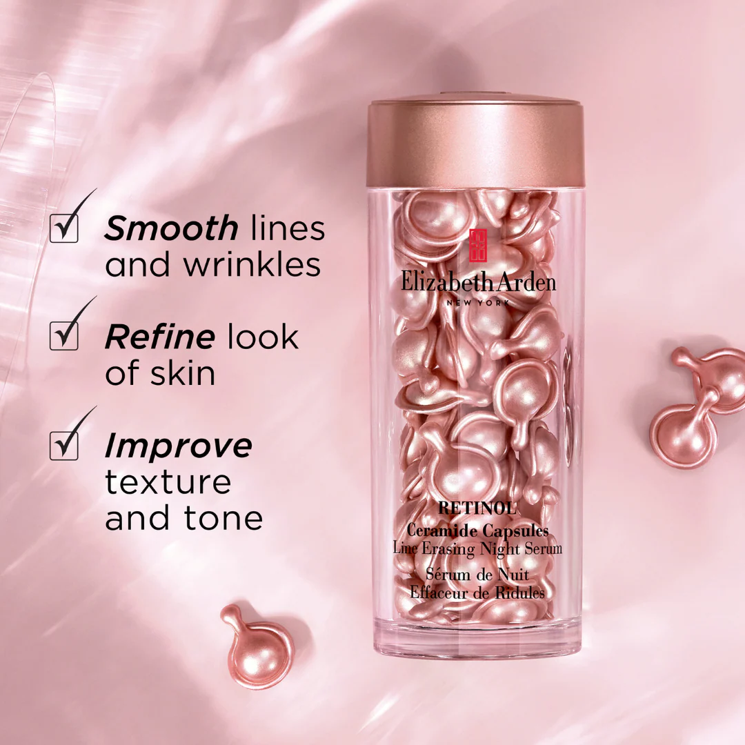 Elizabeth Arden Ceramide Capsuls & Retnol Line Erasing Night Serum 30pcs - Image 7