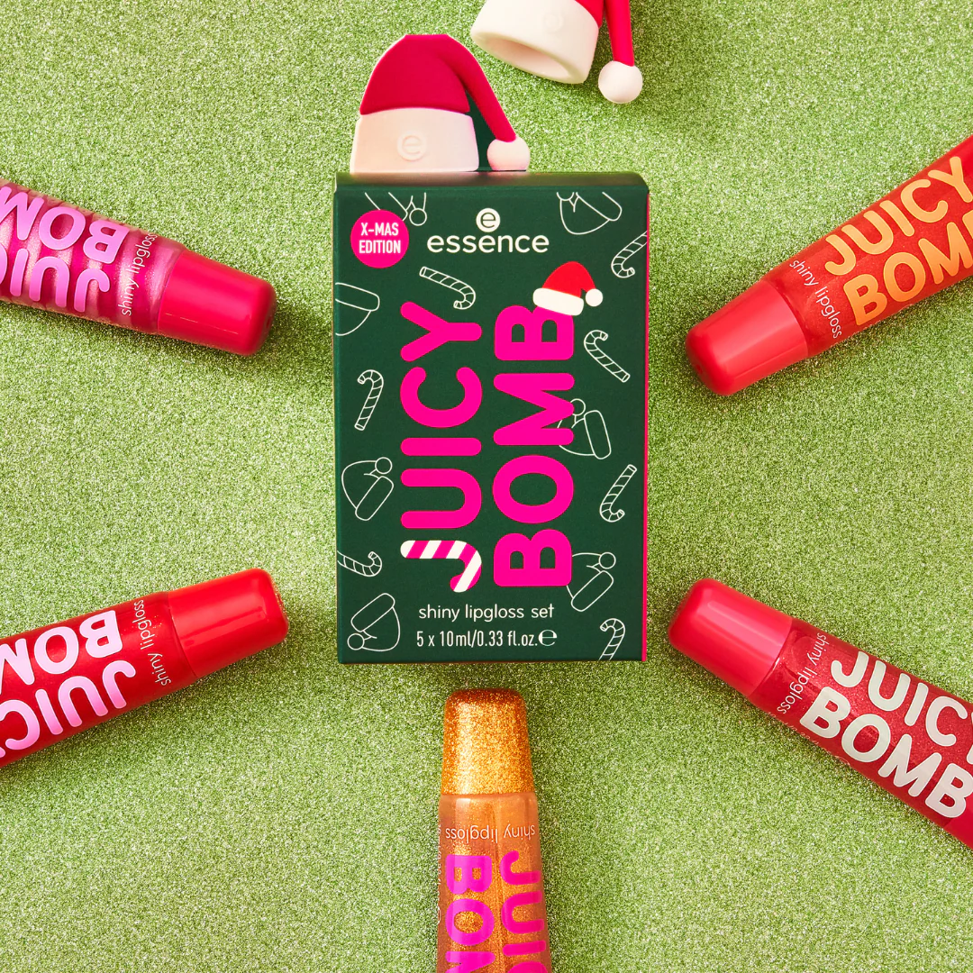 Essence Juicy Bomb Christmas Shiny Lipgloss Set - Image 2