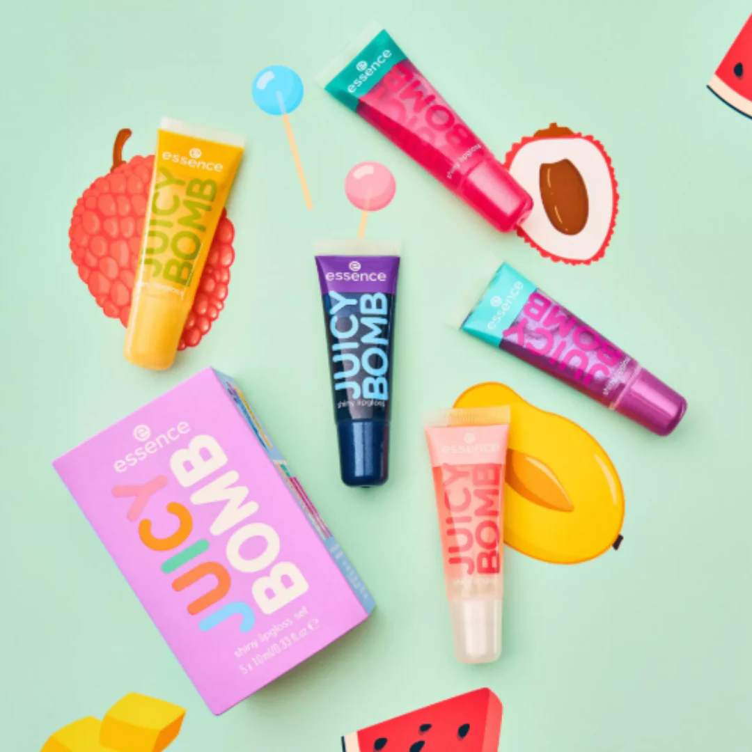 Essence Juicy Bomb Shiny Lipgloss Set - Image 2