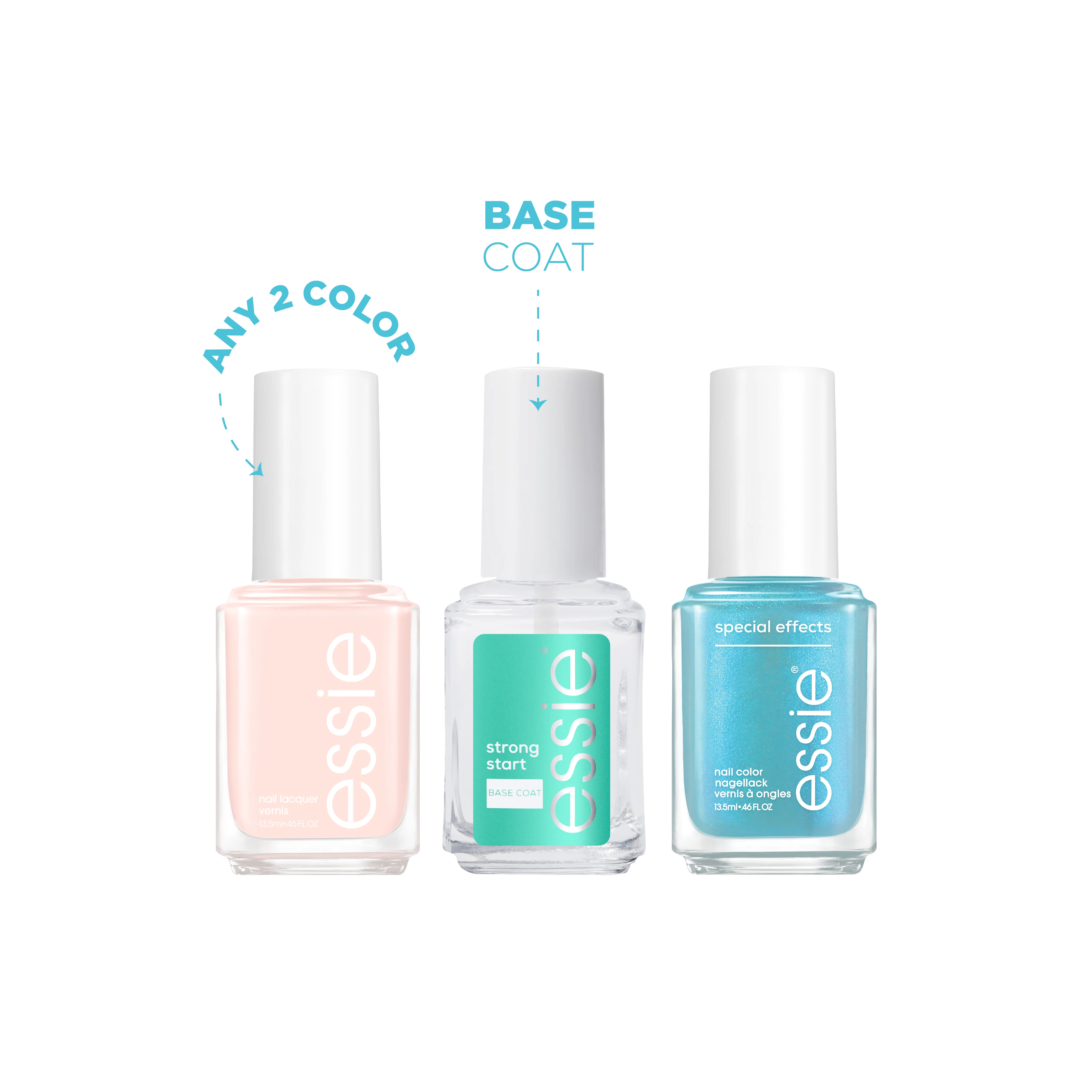 Essie Nail Polish Duo + Base Coat Bundle At 30% Off