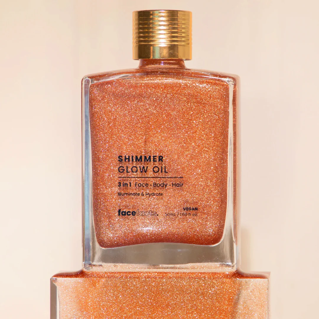 Face Facts 3-in-1 Shimmer Glow Oil 50ml - Image 2