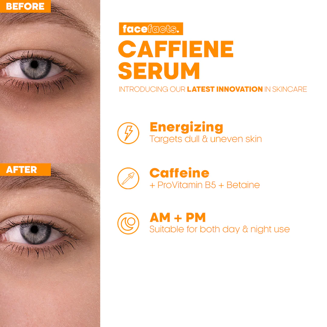 Face Facts Energising Caffeine Facial Serum 30ml - Image 4