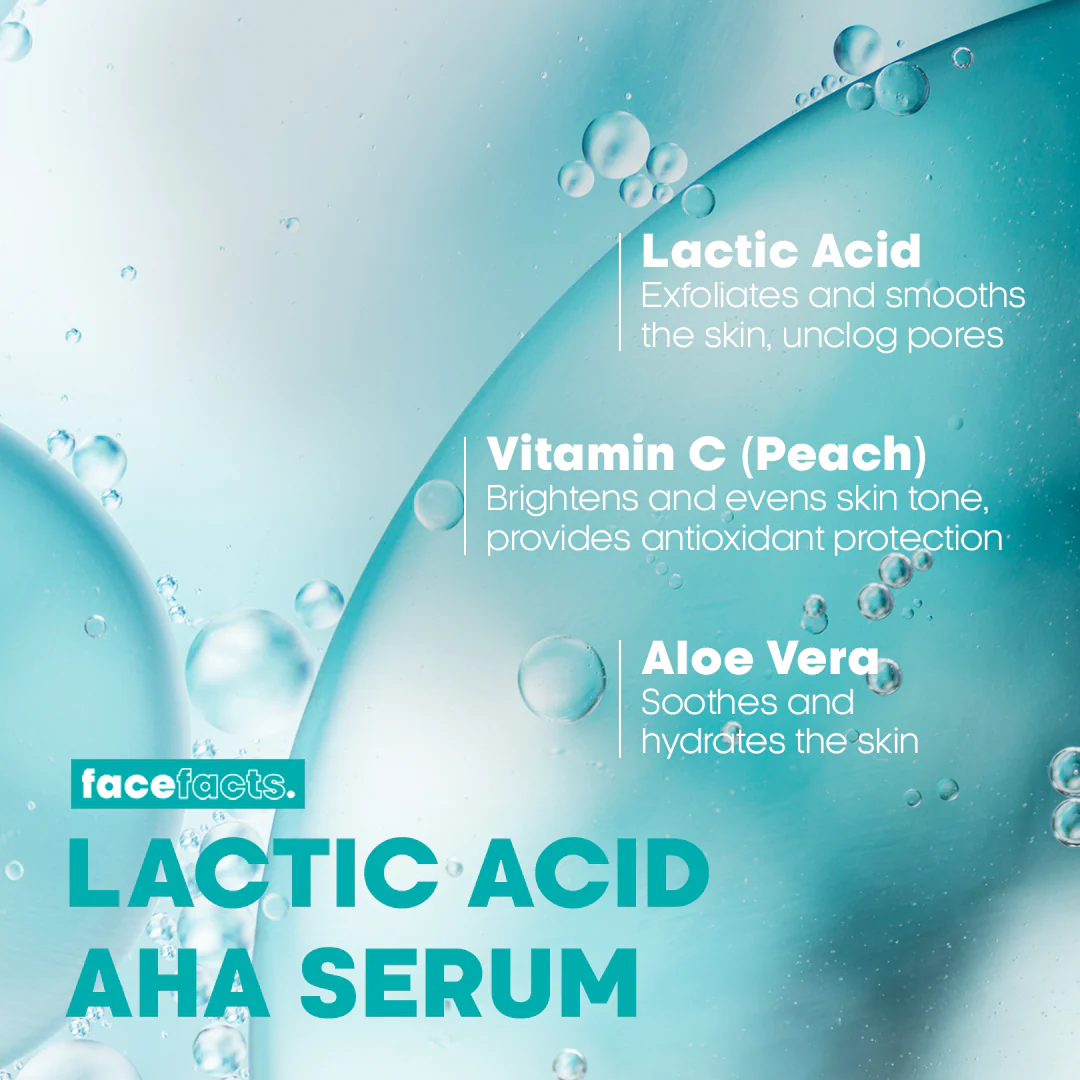 Face Facts Lactic Acid Facial Serum 30ml - Image 4