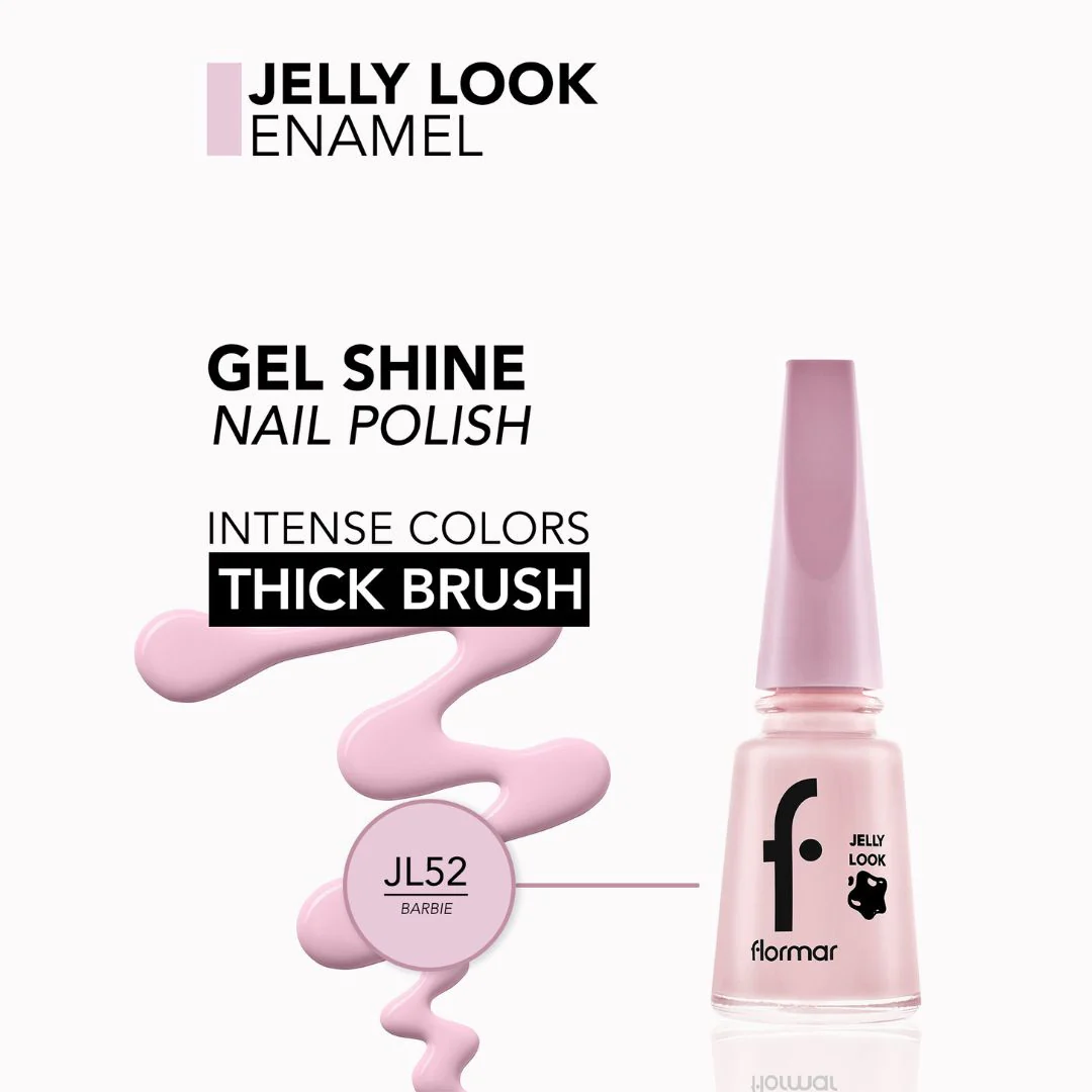 Flormar Jelly Look Nail Enamel JL52 Barbie Nail Polish - Image 2