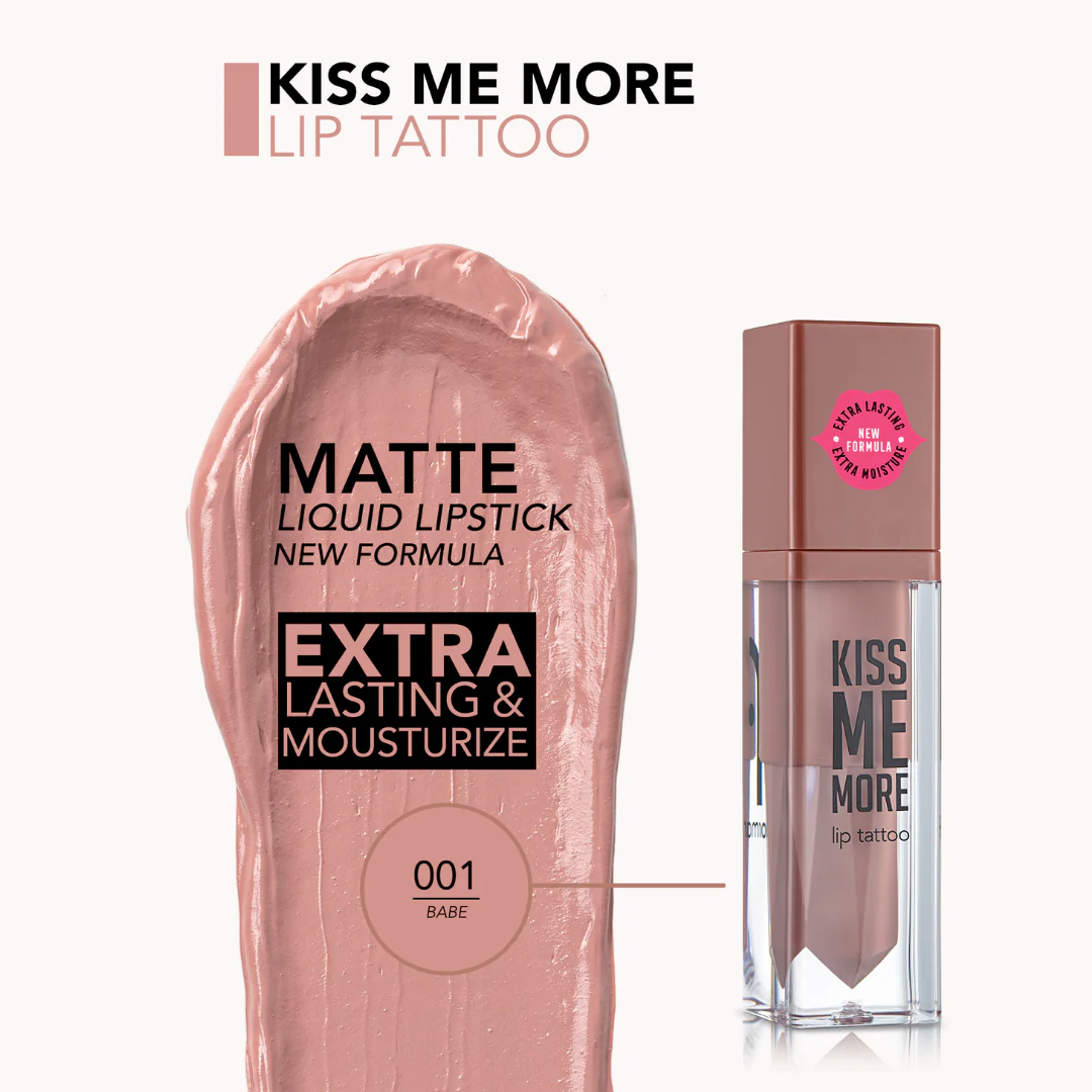 Flormar Kiss Me More Lip Tattoo Liquid Lipstick - Image 3