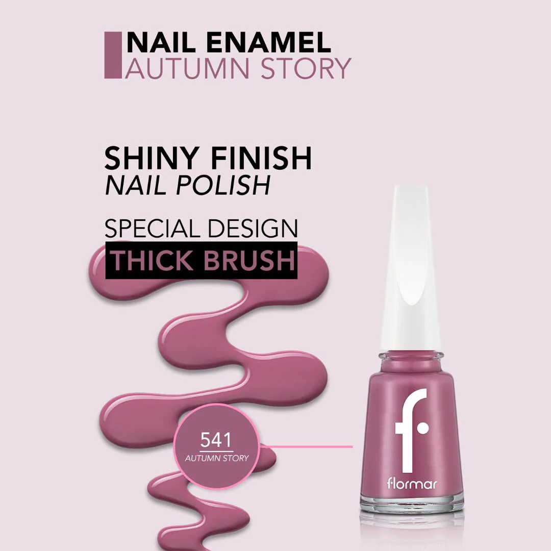 Flormar Nail Enamel 541 Autumn Story Nail Polish - Image 2