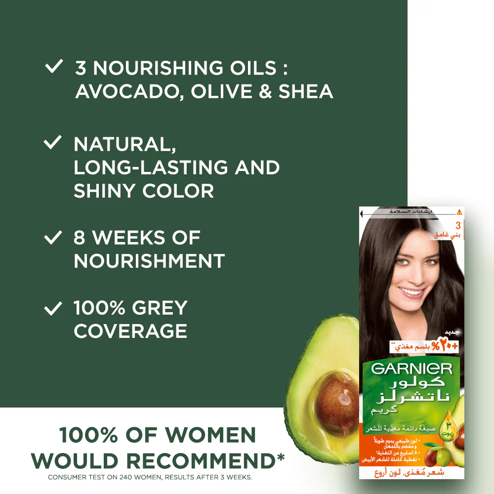 Garnier Color Naturals Nourishing Permanent Hair Color, Natural Long-Lasting Shiny Color - Image 5