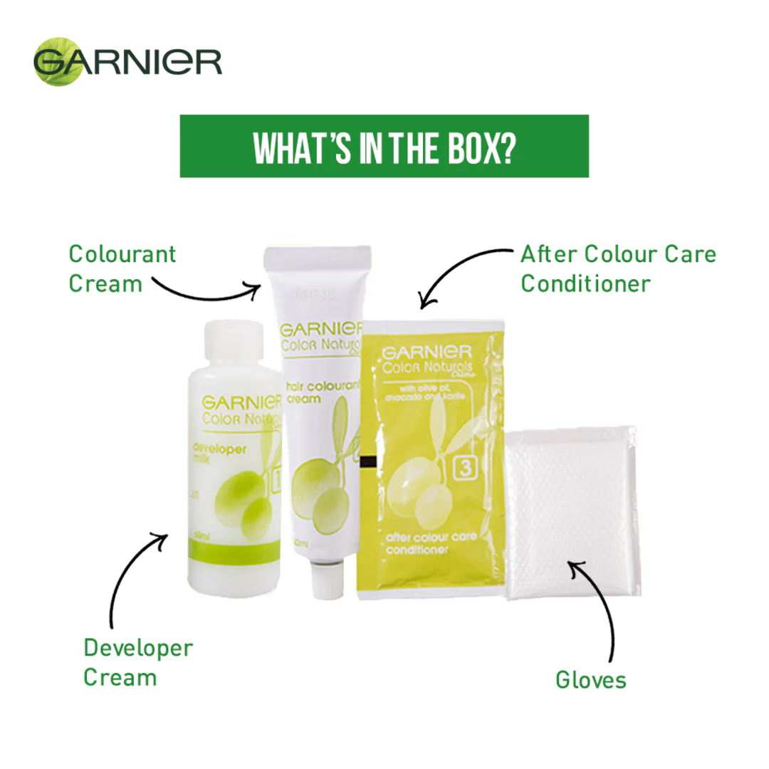 Garnier Color Naturals Nourishing Permanent Hair Color, Natural Long-Lasting Shiny Color - Image 8