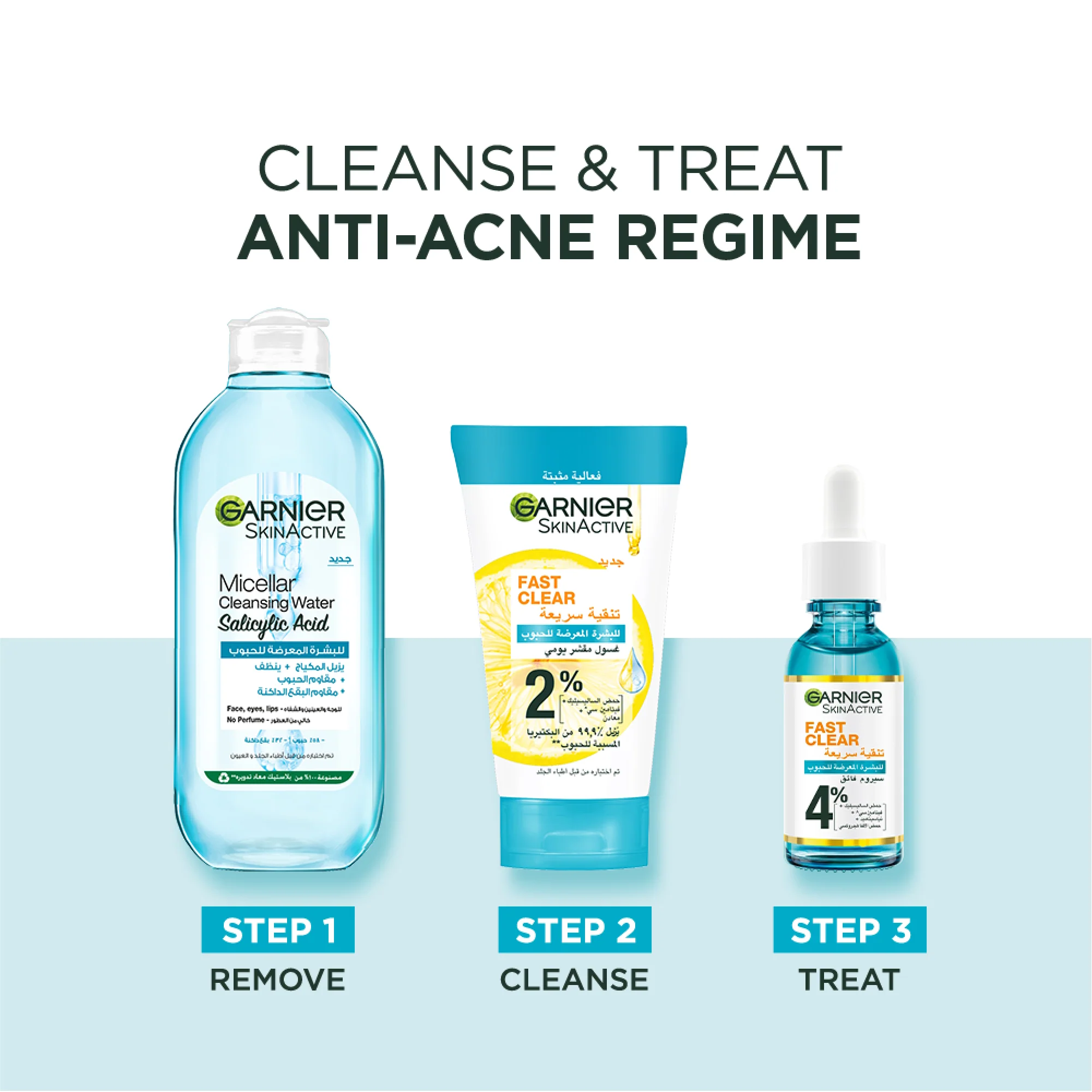 Garnier Fast Clear 4% Salicylic Acid, Vitamin C, Niacinamide, AHA - Anti-Acne Treatment Booster Serum - Image 7