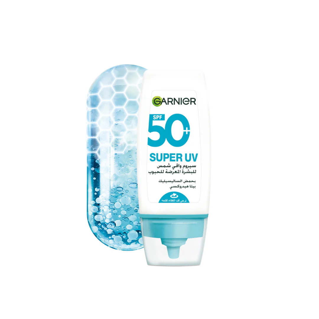 Garnier Super UV Anti-Acne SPF50+ Sunscreen 12H Oil Control 30ml - Image 2