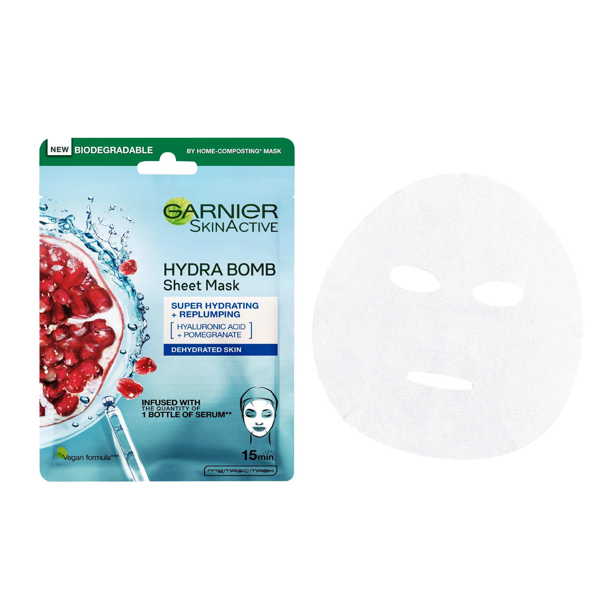 Garnier Hydra Bomb Pomegranate Super-Hydrating & Replumping Tissue Mask for Dehydrated Skin - Image 4