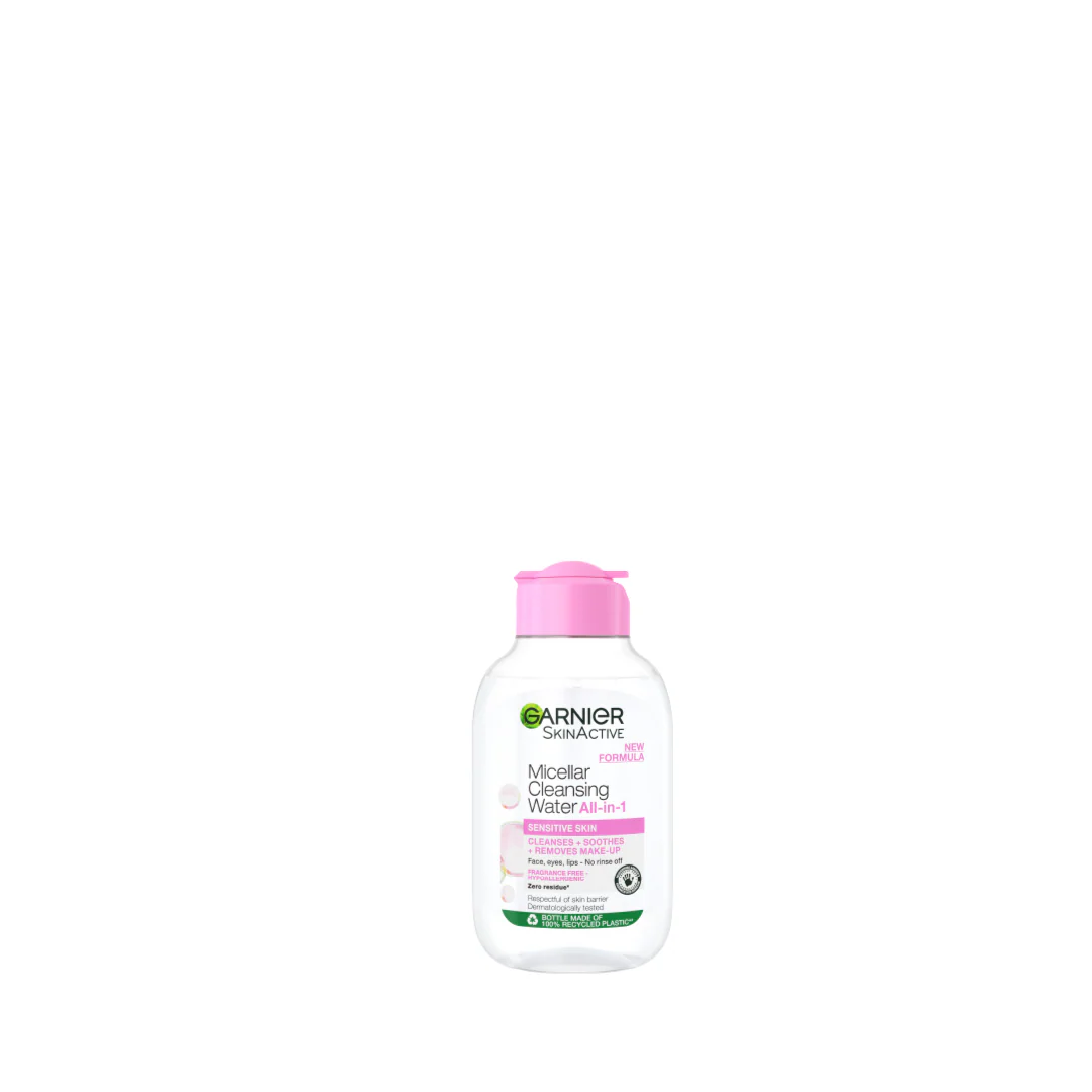 Garnier Micellar Water Facial Cleanser and Makeup Remover Pink for Sensitive Skin - Image 4