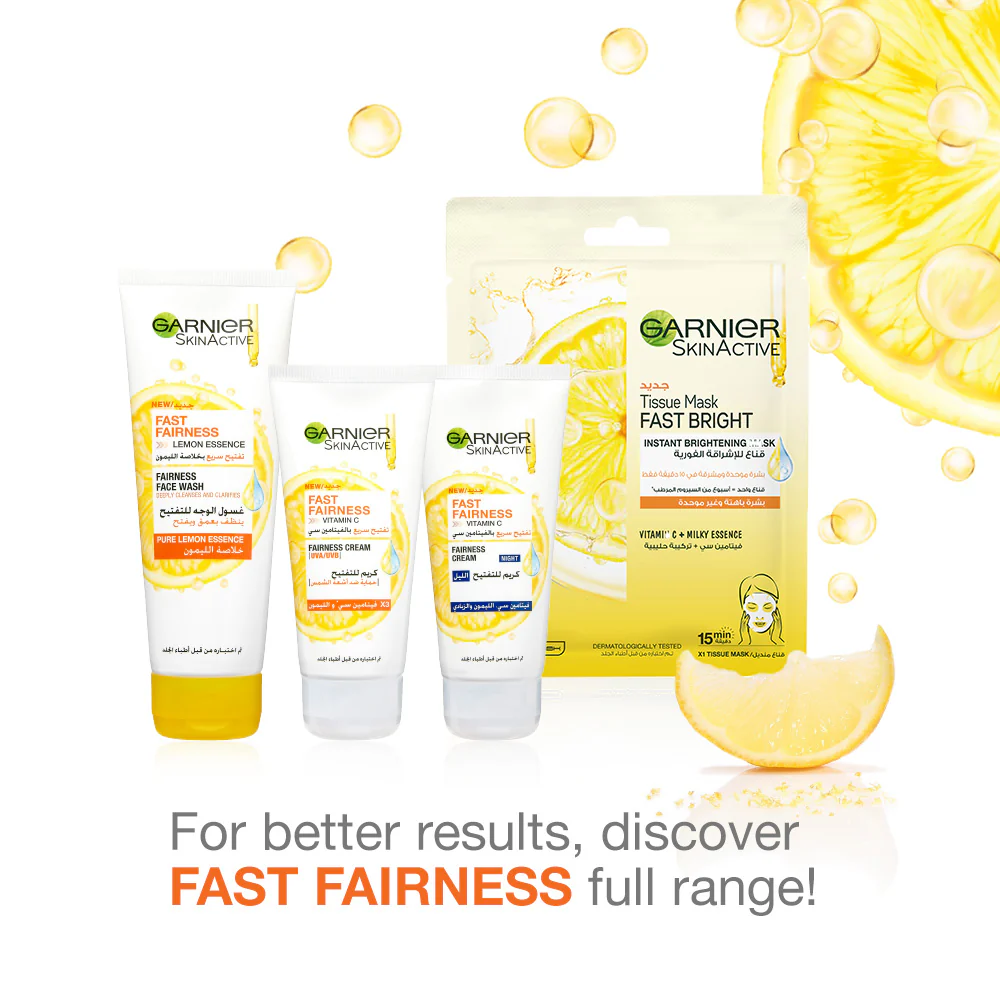 Garnier Skin Active Fast Bright Day Cream with 3x Vitamin C and Lemon, UVA/UVB Protection 50ml - Image 6