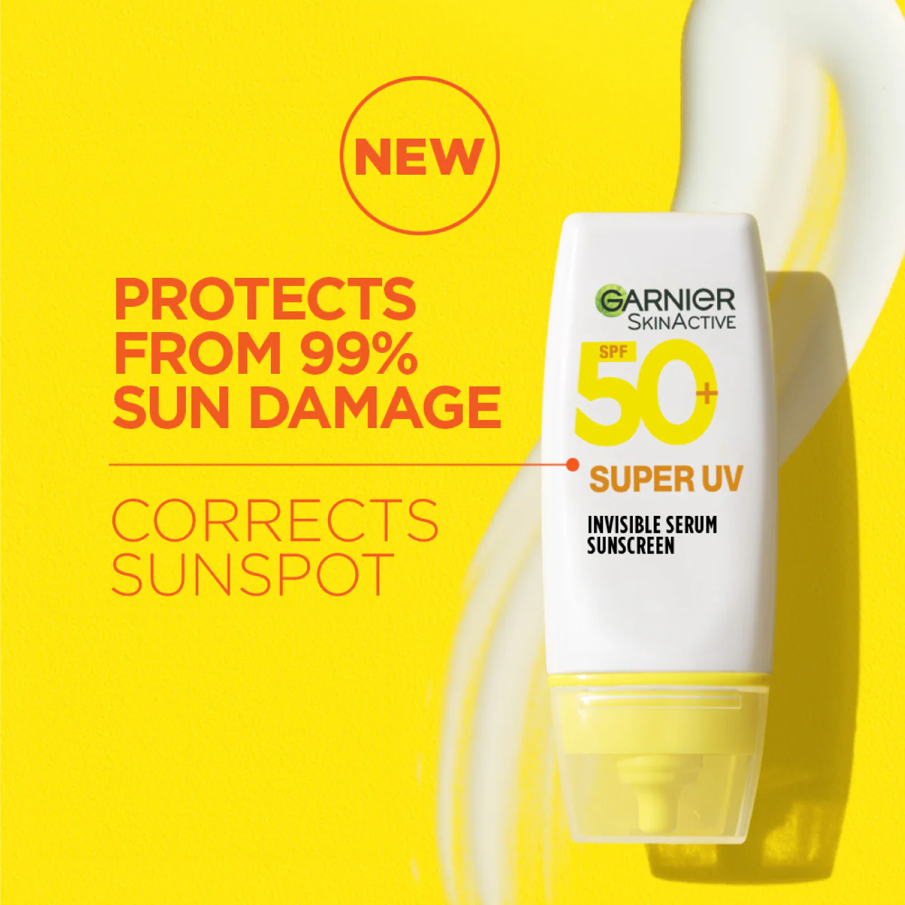 Garnier Super UV Invisible Serum Sunscreen With Spf50 For All Skin Types 30ml - Image 3